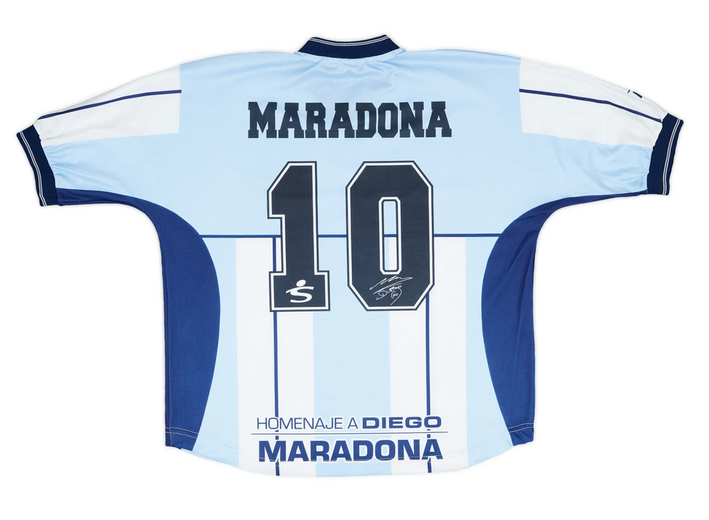 2001 Argentina Fila Farewell Diego Testimonial Shirt Maradona #10