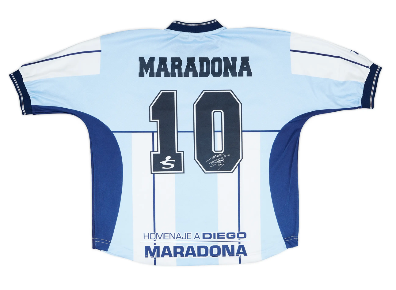 2001 Argentina Fila Farewell Diego Testimonial Shirt Maradona #10