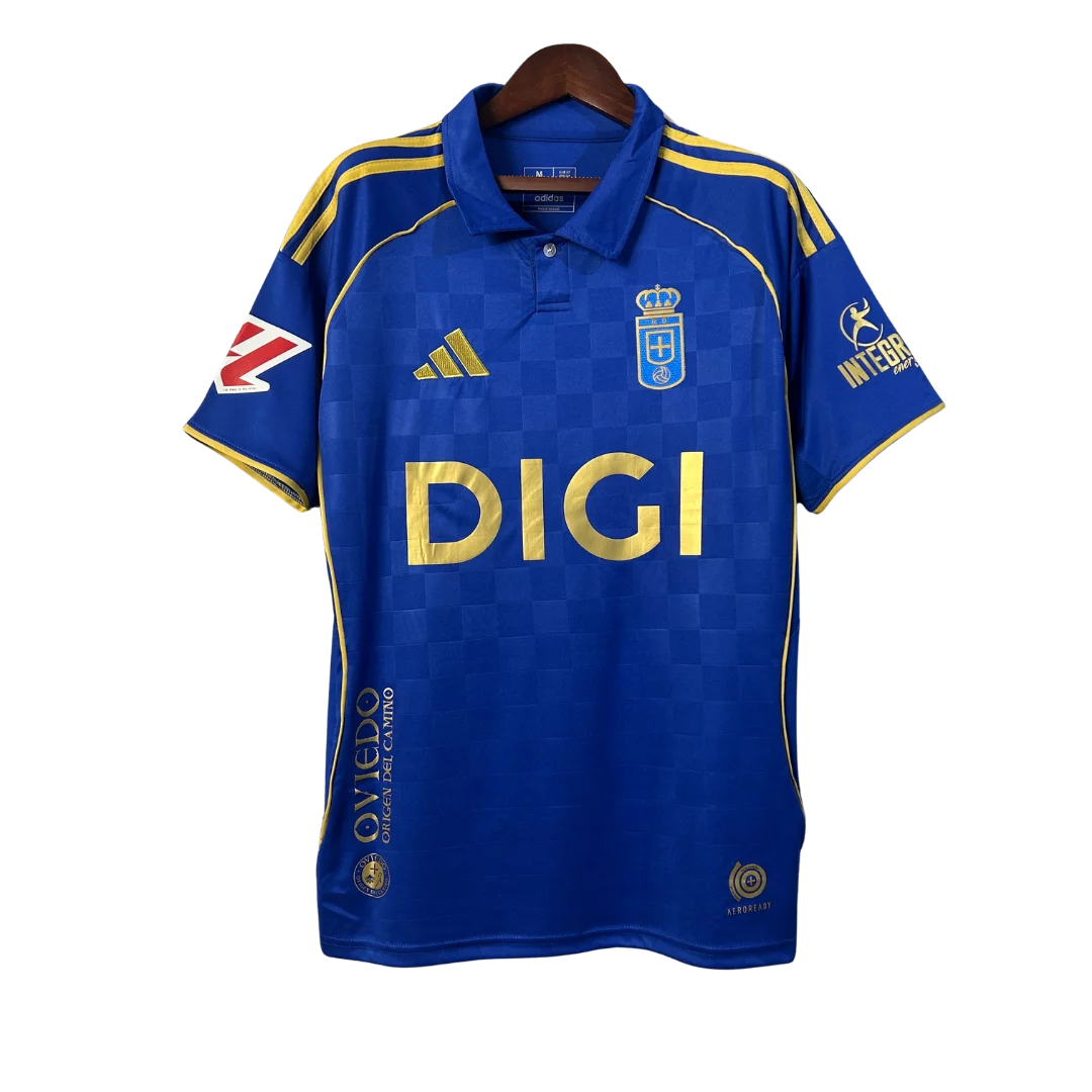 Real Oviedo 2025/26 (Home) + La Liga badge