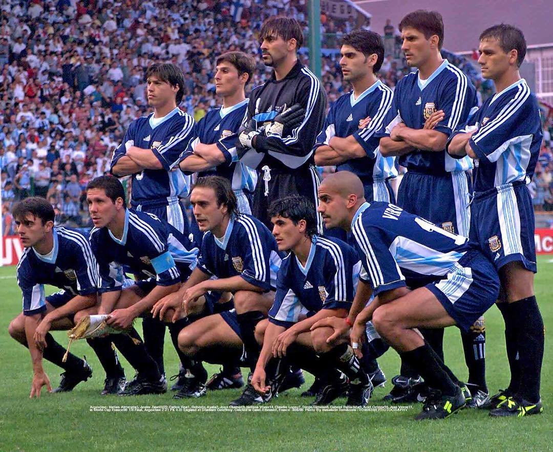 Argentina Retro Jersey from 1998 season, Adidas kit, football jersey