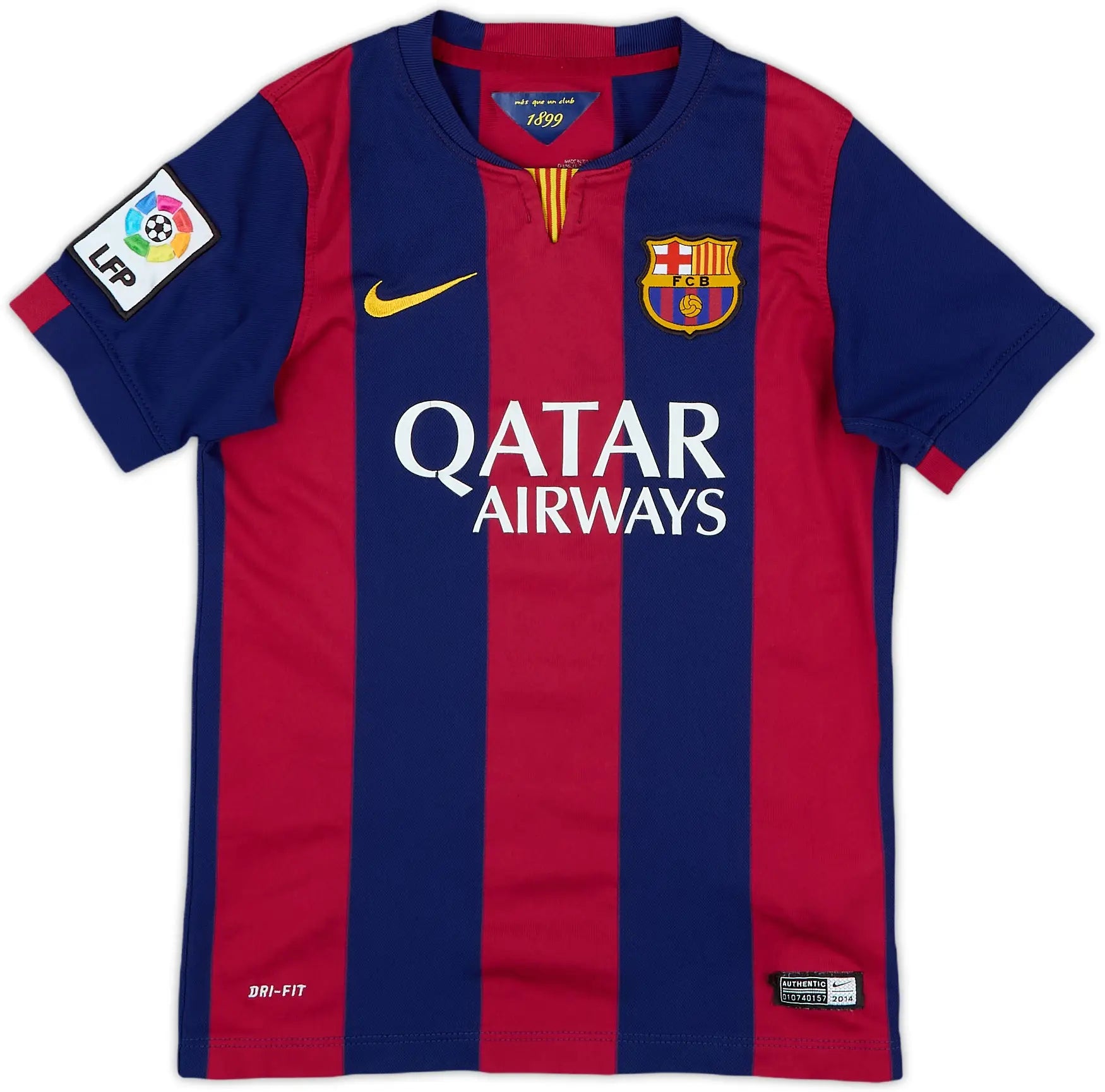 FC Barcelona 2014/15 (Home) + La Liga badge