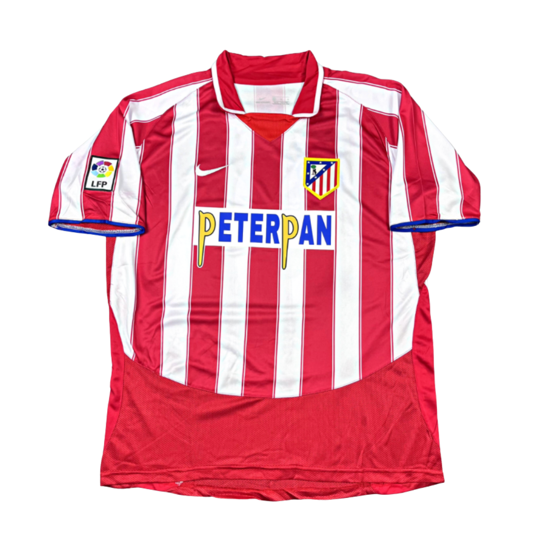 Atletico Madrid 2003/04 (Home) + La Liga badge