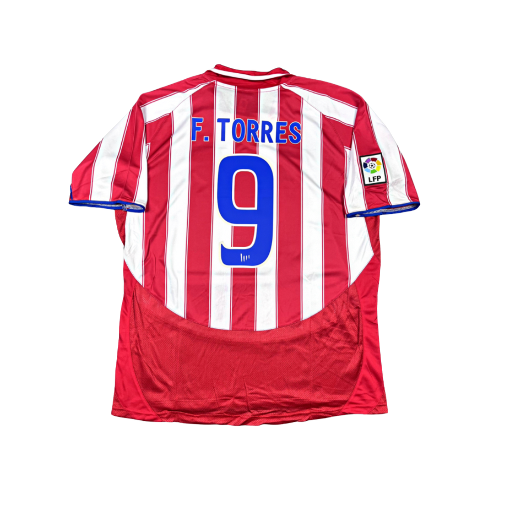 Atletico Madrid 2003/04 (Home) + La Liga badge