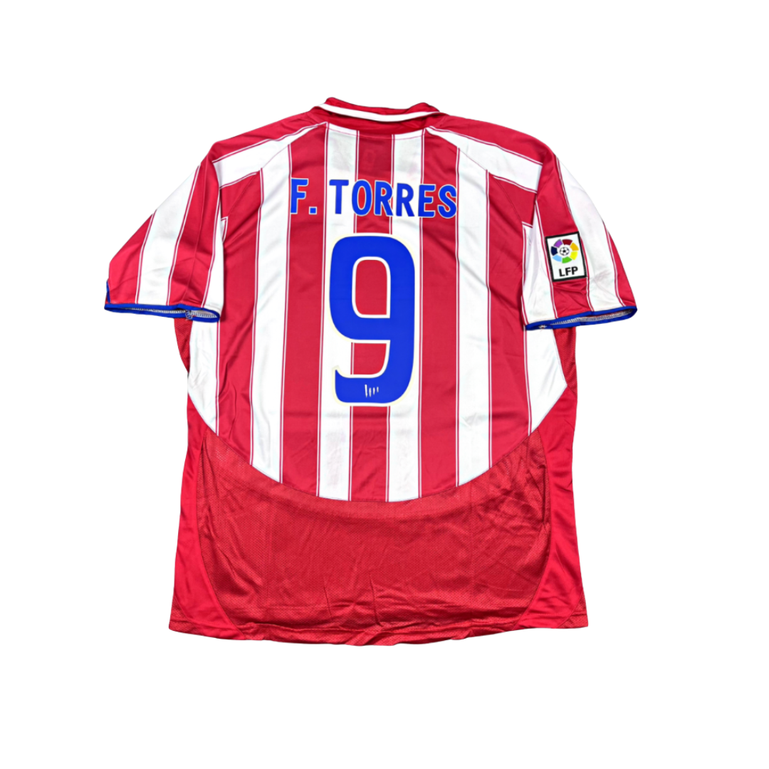 Atletico Madrid 2003/04 (Home) + La Liga badge