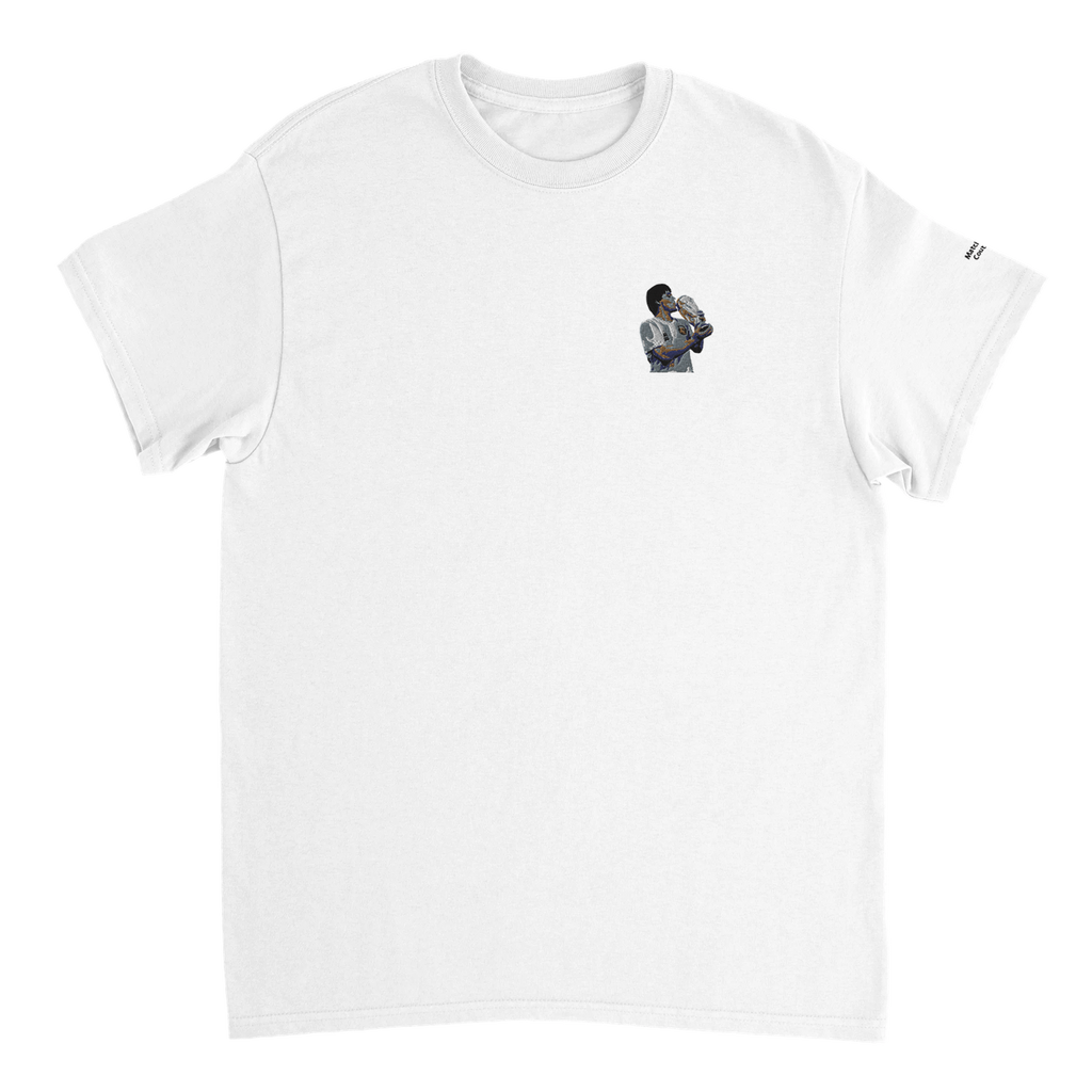 "Maradona 1986" Embroidered Tee - White